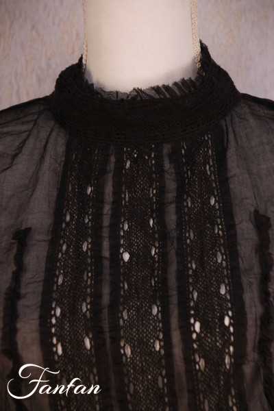 Ewa I Walla Blouse 44867 Organdie Black