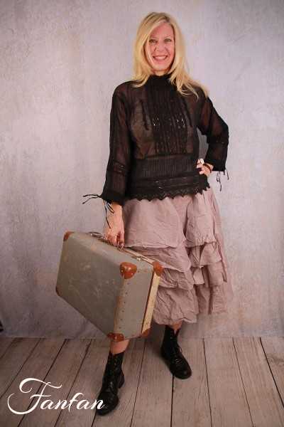 Ewa I Walla Blouse 44867 Organdie Black
