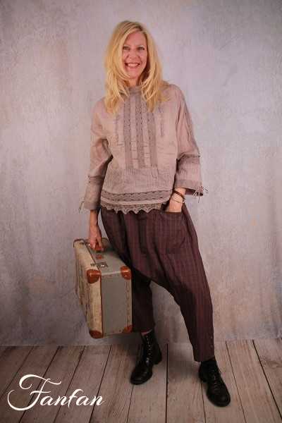 Ewa I Walla Blouse 44867 Organdie Ash