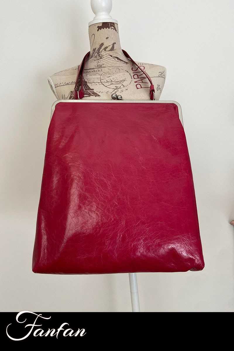 Volker Lang Sac à main Virginia Vintage Red