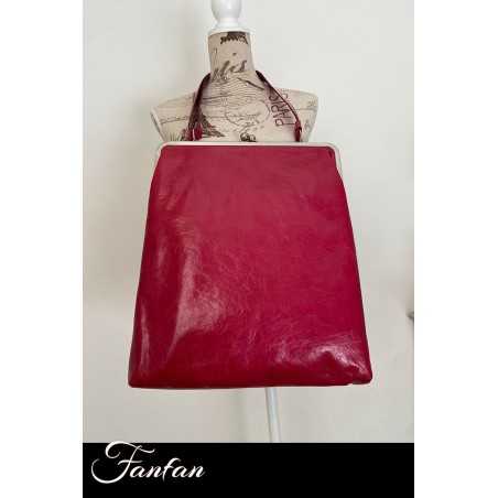 Volker Lang Sac à main Virginia Vintage Red