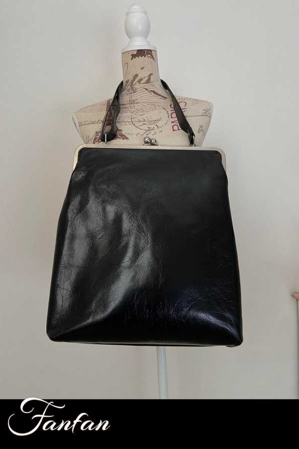 Volker Lang Sac à main Virginia Vintage Black