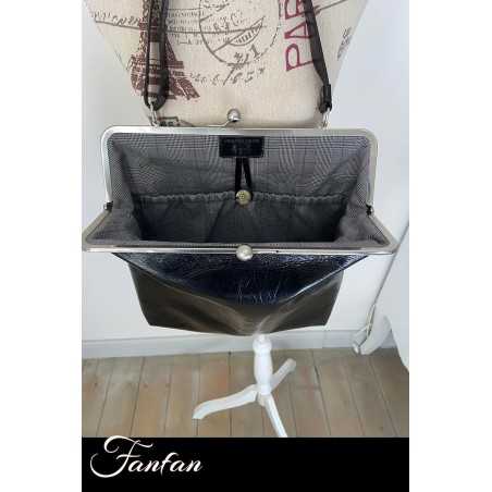 Volker Lang Sac à main Virginia Vintage Black