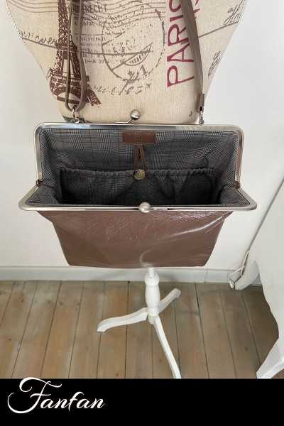 Volker Lang Sac à main Virginia Vintage Taupe