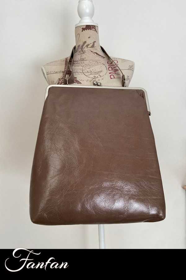 Volker Lang Sac à main Virginia Vintage Taupe