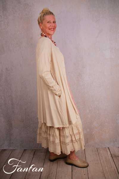 Privatsachen Veste longue en Tencel Komplettig Kreide