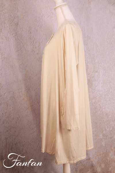 Privatsachen Veste longue en Tencel Komplettig Kreide