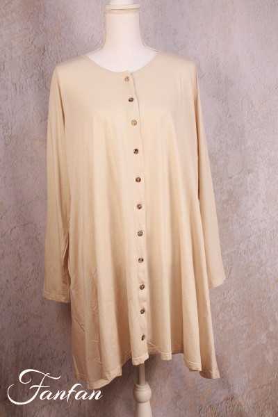Privatsachen Veste longue en Tencel Komplettig Kreide