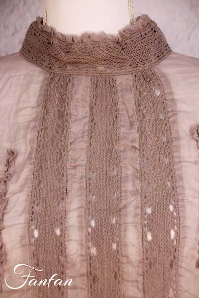 Ewa I Walla Blouse Ann 44867 Organdie Ash