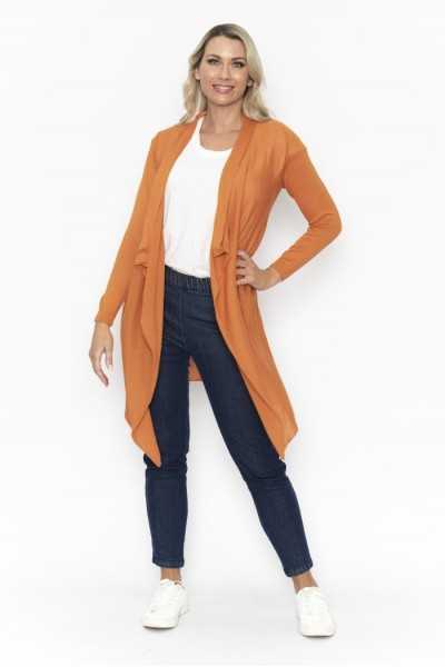 Orientique Naturally Gilet Knit Wrap 12221 Paprika