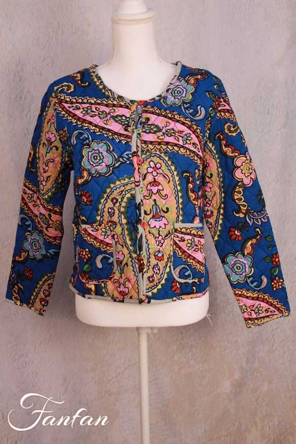 Orientique Naturally Kashmir Reversible Jacket 62568 Print
