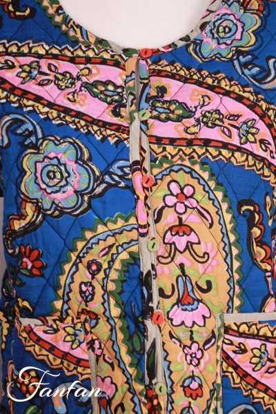 Orientique Naturally Kashmir Reversible Jacket 62568 Print