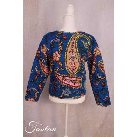 Orientique Naturally Kashmir Reversible Jacket 62568 Print