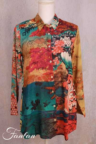 Orientique Naturally Tunique Digital crew 71404 MIX 4