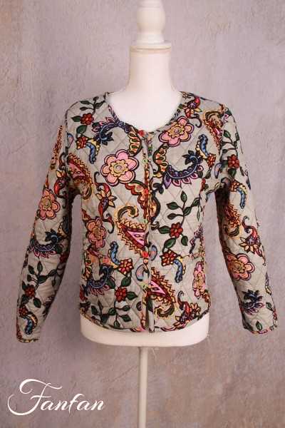 Orientique Naturally Veste Kashmir Reversible 62568 Print