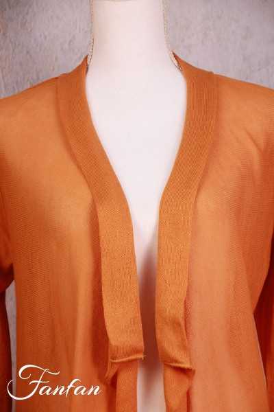 Orientique Naturally Gilet Knit Wrap 12221 Paprika