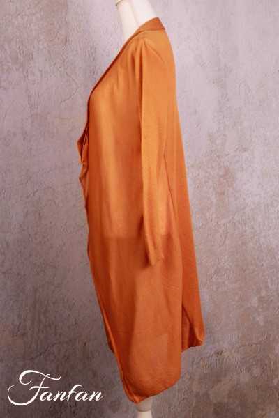 Orientique Naturally Gilet Knit Wrap 12221 Paprika