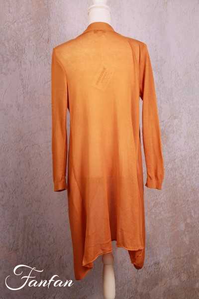 Orientique Naturally Gilet Knit Wrap 12221 Paprika