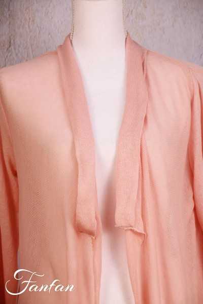 Orientique Naturally Gilet Knit Wrap 12221 Pink Clay