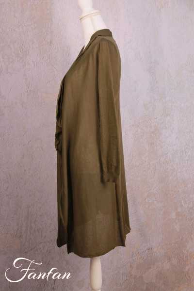 Orientique Naturally Gilet Knit Wrap 12221 dark oak