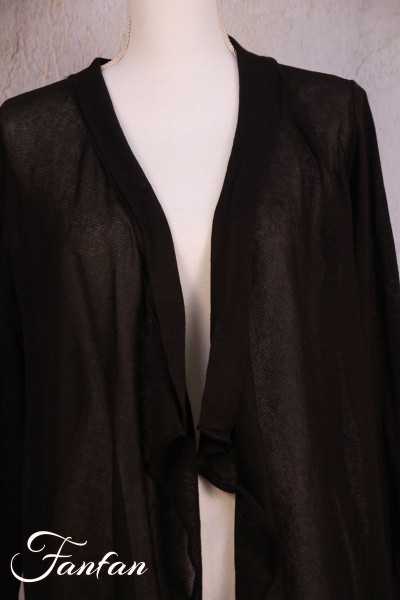 Orientique Naturally Gilet Knit Wrap 12221 black