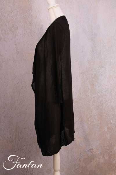 Orientique Naturally Gilet Knit Wrap 12221 black