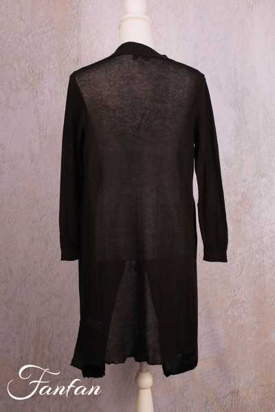 Orientique Naturally Gilet Knit Wrap 12221 black