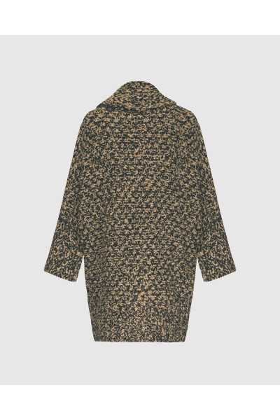 Alembika Veste noir et caramel AJ122_1