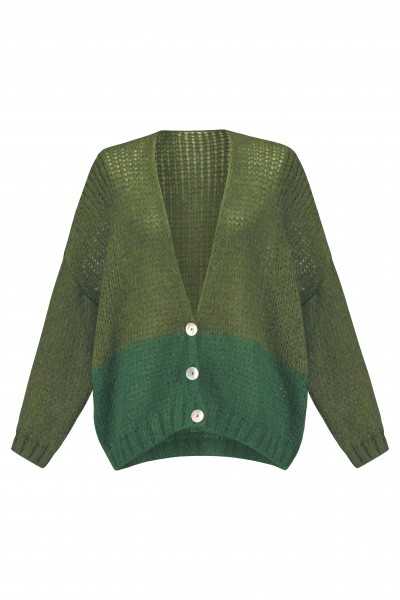 Alembika Veste maille verte AJ124