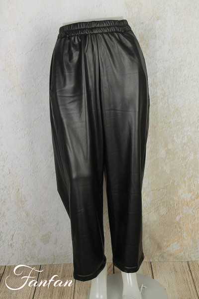 Alain Murati Pantalon noir 2822GD Simili cuir