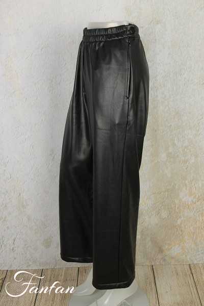 Alain Murati Pantalon noir 2822GD Simili cuir