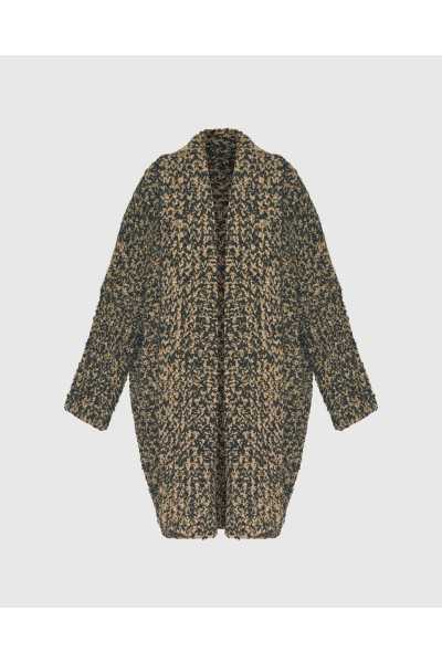 Alembika Veste noir et caramel AJ122