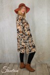Ivko Robe motif pois 222744 Almond b