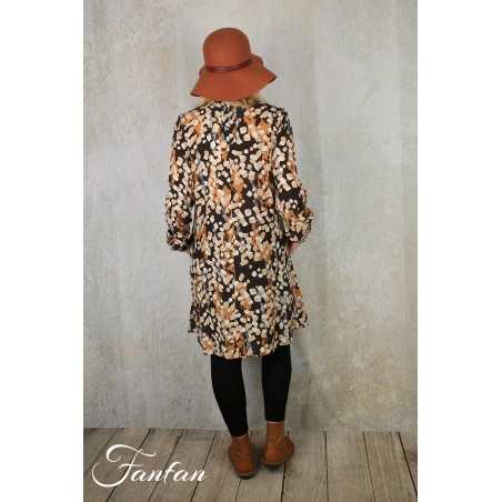 Ivko Robe motif pois 222744 Almond c