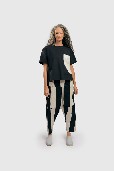 Urban by alembika Top UT307 Blanc et Noir
