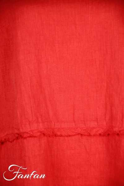 Grizas Blouse en lin 52453-L21 rouge