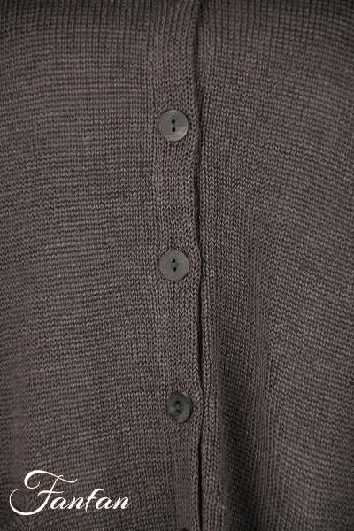 Grizas Veste à capuche en maille lin 61041-BL154 gris
