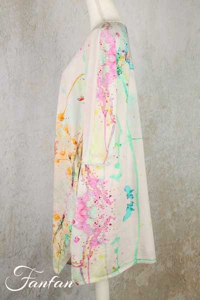 Grizas Tunique longue ou robe 52492-T50P139 imprimé aquarelle