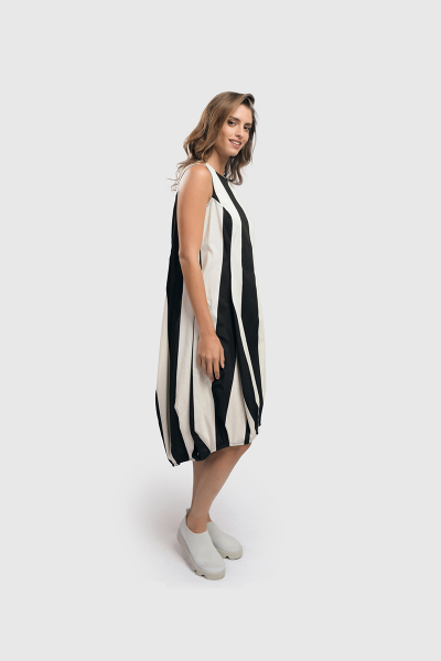 Urban by Alembika Robe UD352 Stripes Noir et Blanc