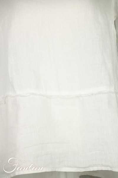 Grizas Blouse en lin 52453-L21 blanc