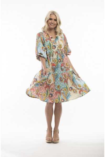 Orientique Naturally Robe Mostar 2145 Print