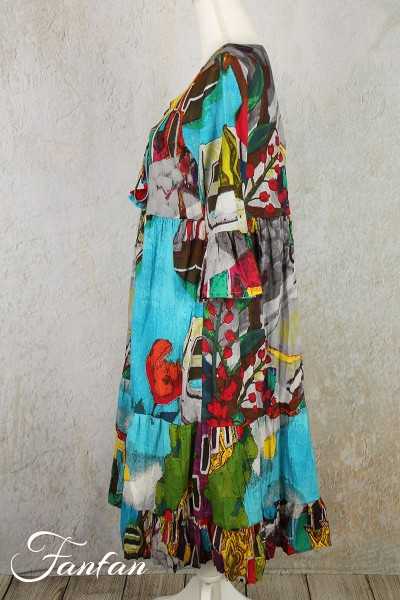 Orientique Naturally Robe Burano en coton organique 2160 Print
