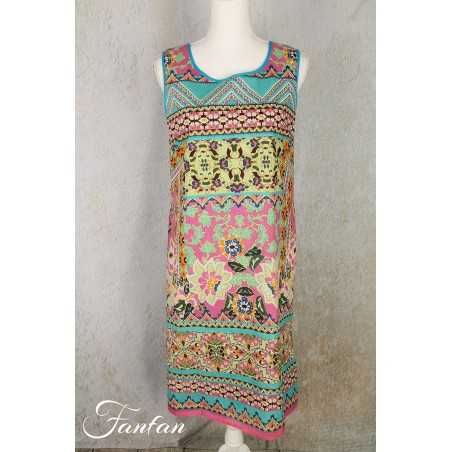 Orientique Naturally Robe Iruya 8105 Réversible Blue et Pink