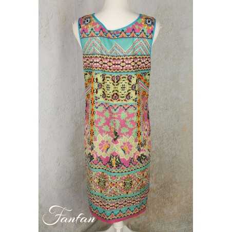 Orientique Naturally Robe Iruya 8105 Réversible Blue et Pink