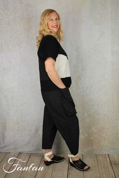 Urban by alembika Top UT307 Blanc et Noir
