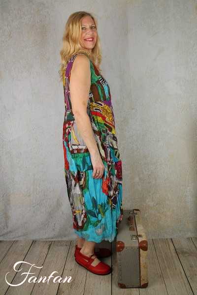 Orientique Naturally Robe Burano en coton organique 2158 Print