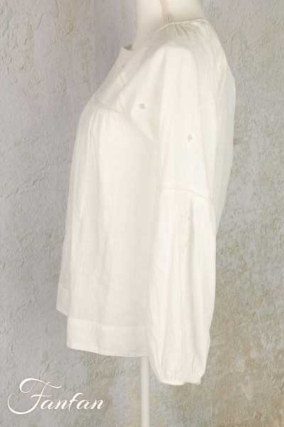 Van-Dos Blouse en coton blanc avec broderies 66175928