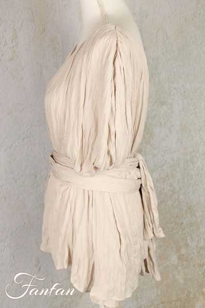 Van-Dos Blouse plissée crème 66275139