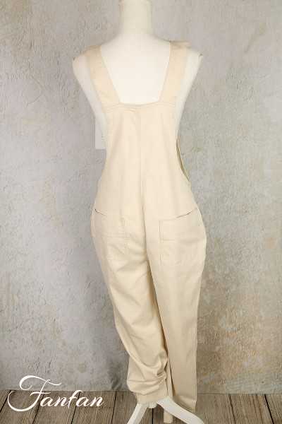 Van-Dos Pantalon Salopette écru 67221006