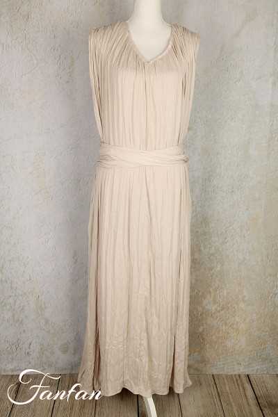 Van-Dos Robe longue plissée crème 67575138